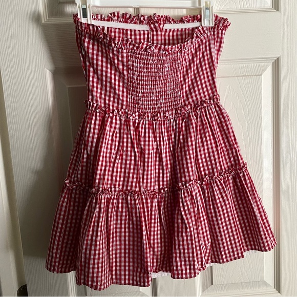 Revolve Gingham Mini Dress - Picture 8 of 8